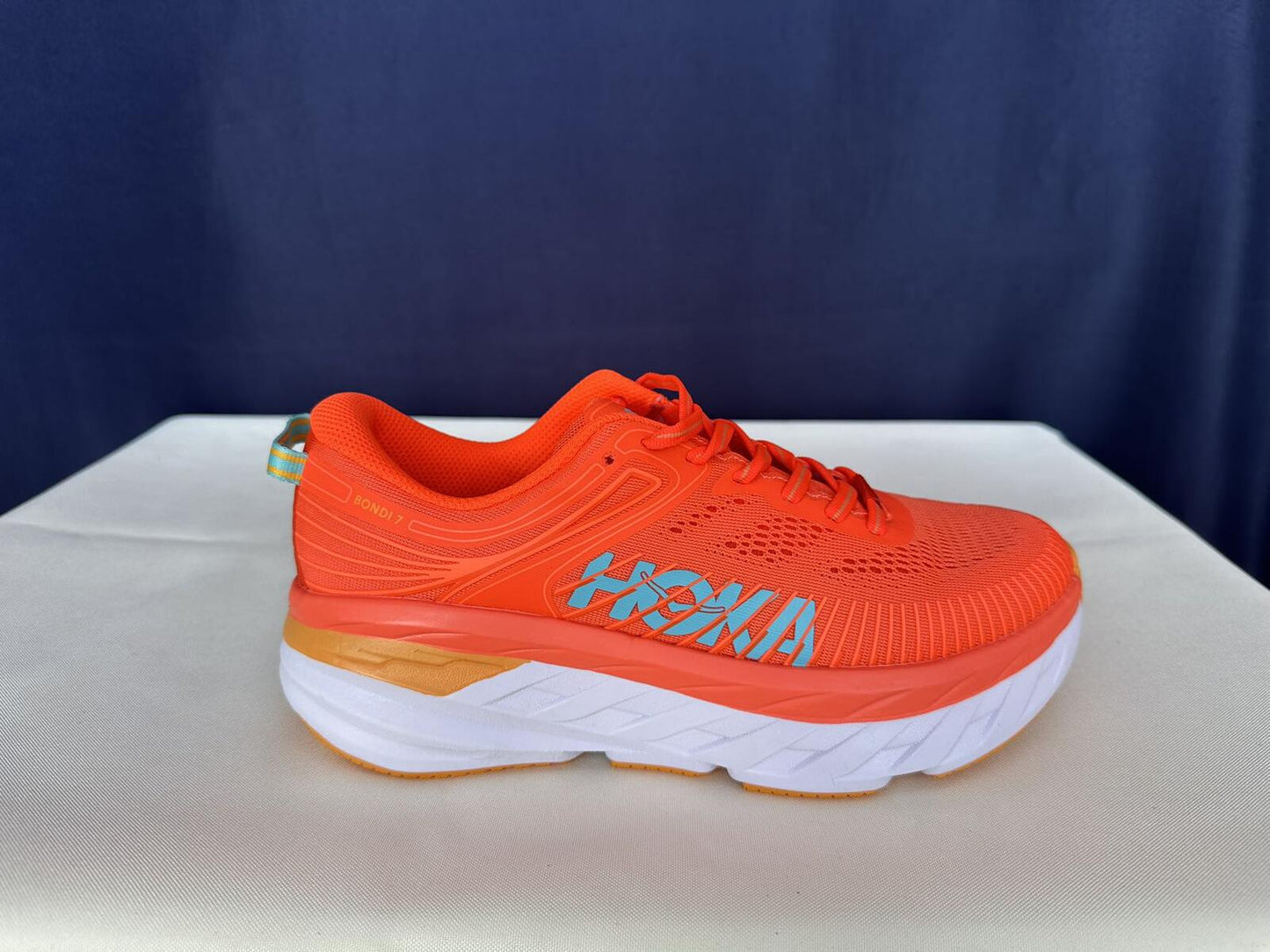 Size 7 - Hoka Women Bondi 7 Camellia/Coastal Shade Sneakers