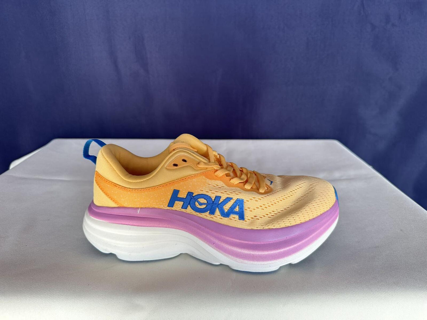 Size 6.5B - Hoka Women Bondi 8 Impala/Cyclamen Sneakers