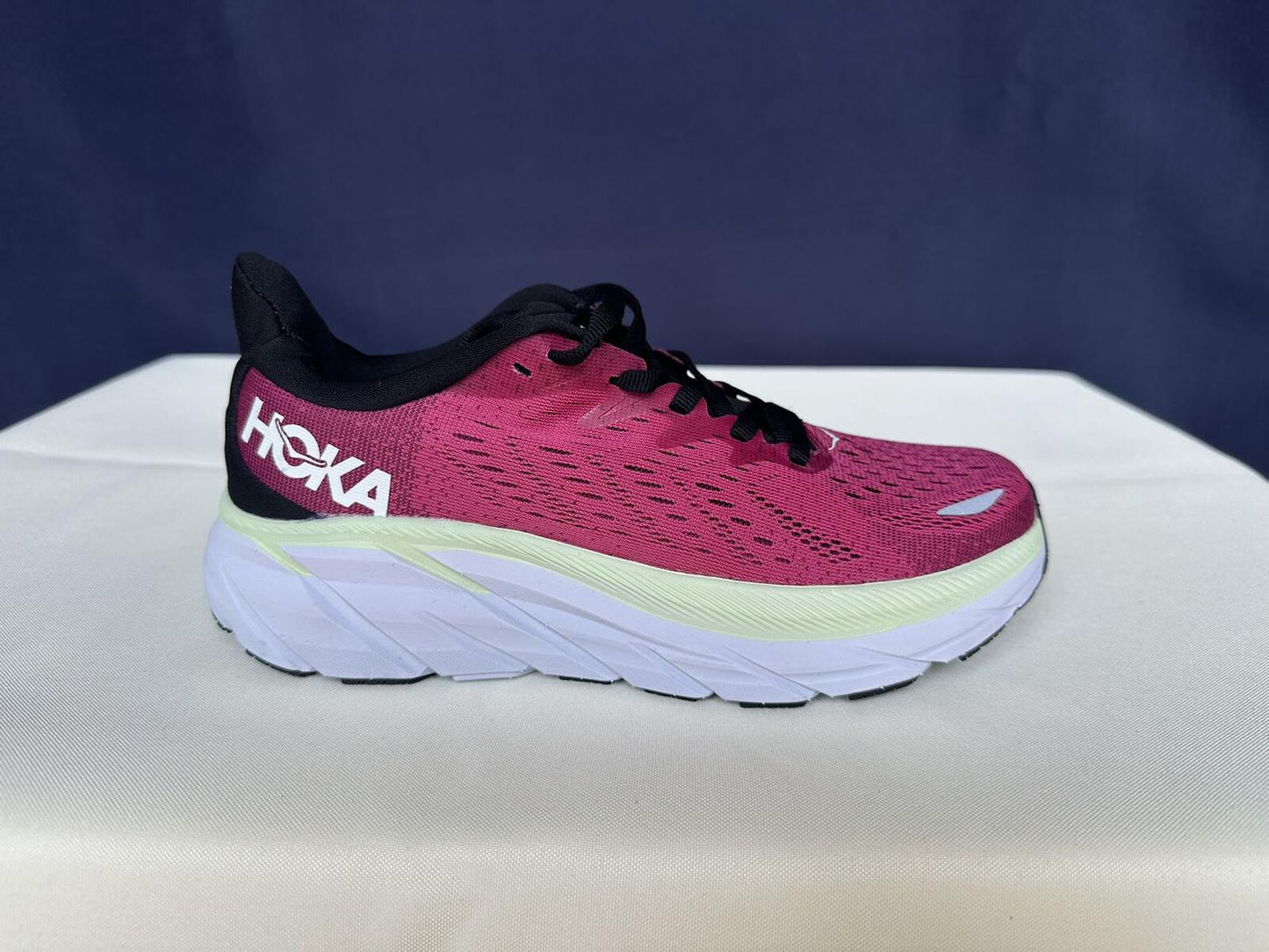 Size 6B- Hoka Women Bondi 8 Ibis Rose Trainer Sneakers Shoes