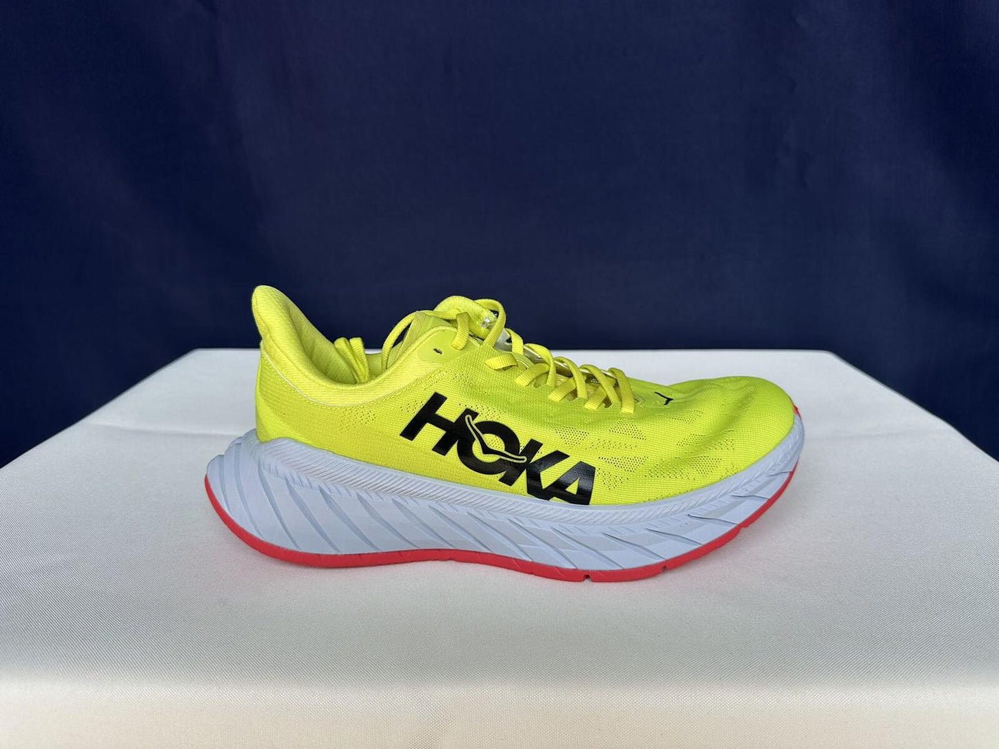 Size 8.5D-Hoka Men Carbon X 2 Evening Primrose Fiesta Sneakers