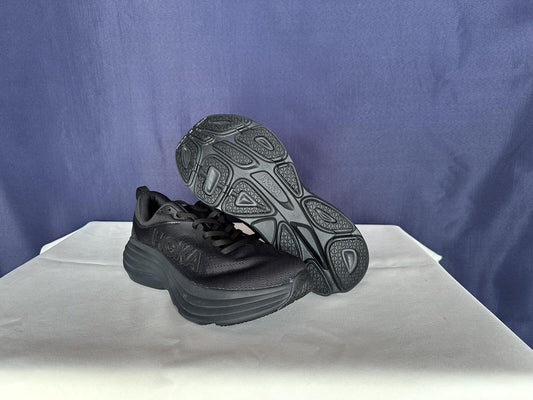 Size 10.5B - Hoka Women Bondi 8 Black Running Shoes Sneakers