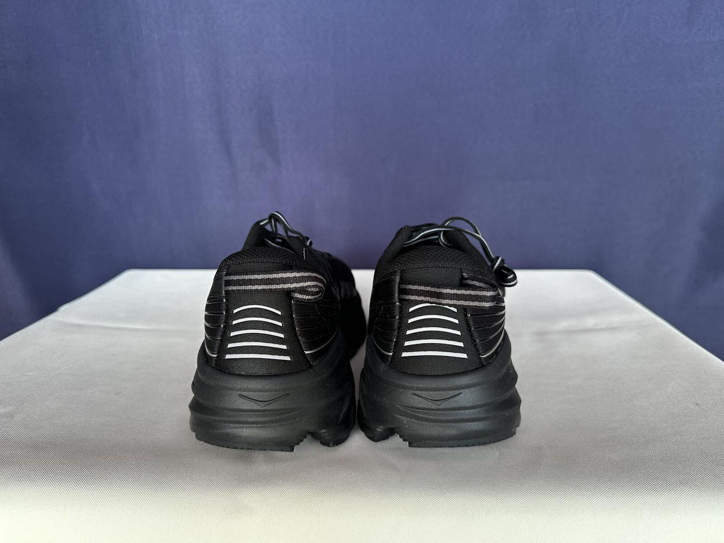 Size 10 - Hoka Women Bondi 7 Black Black Running Shoes Sneakers