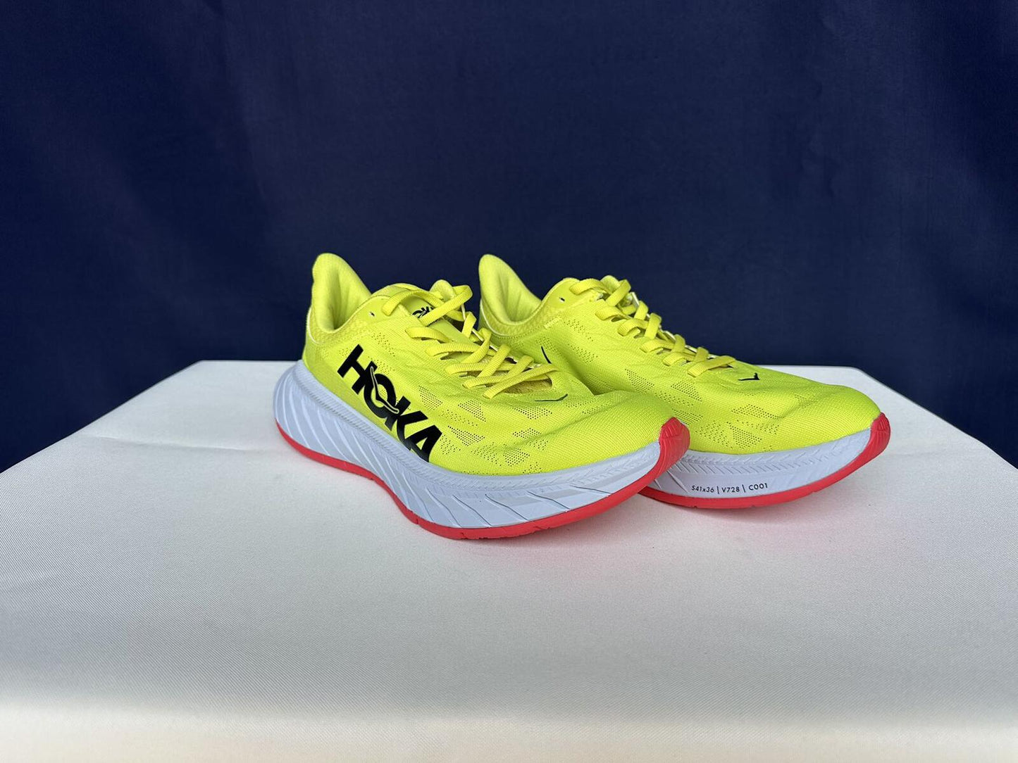Size 8.5D-Hoka Men Carbon X 2 Evening Primrose Fiesta Sneakers