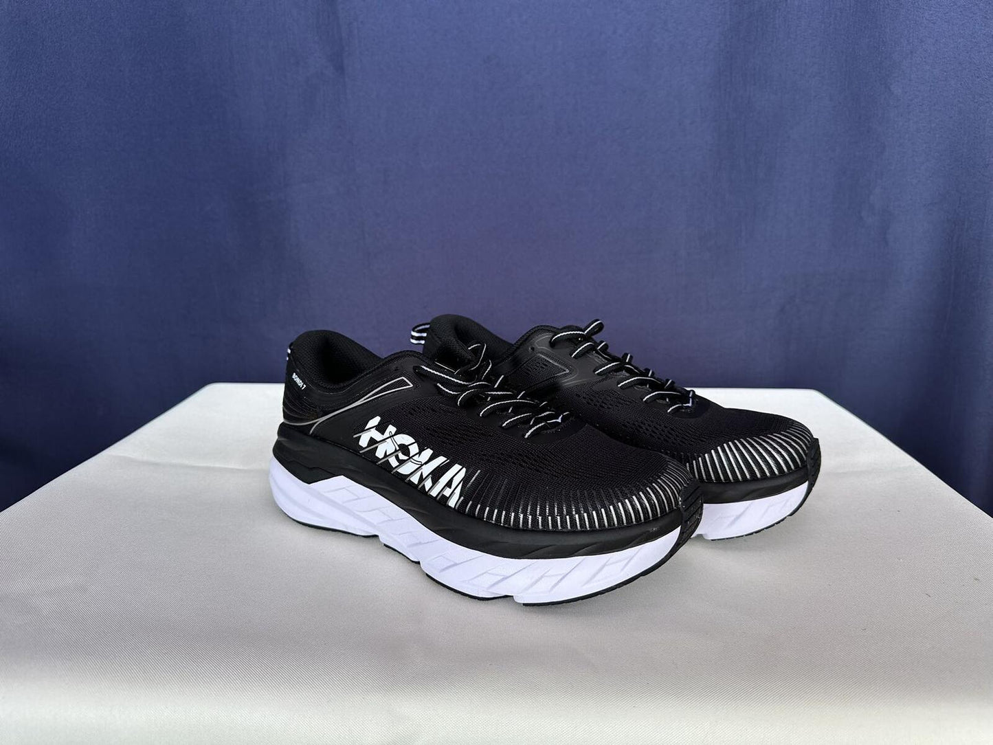 Size 10.5 - Hoka Women Bondi 7 Black Black Running Shoes Sneakers