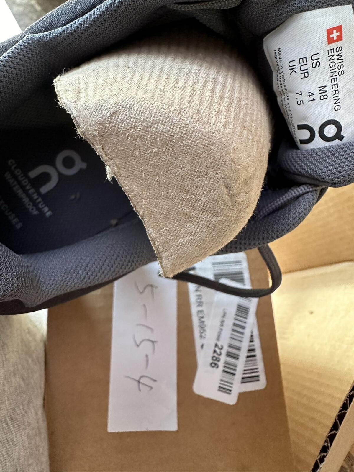 On Running Black Men Size 8