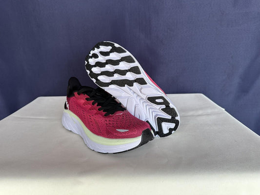 Size 6.5B - Hoka Women Bondi 8 Blue Graphite Ibis Rose Sneakers