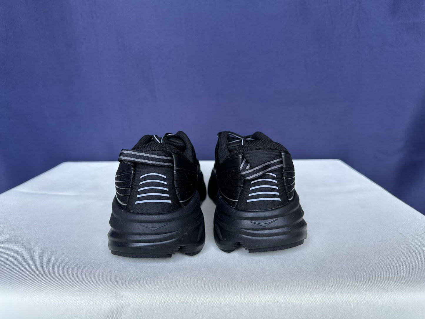 Size 9.5- Hoka Women Bondi 7 Black Black Running Shoes Sneakers