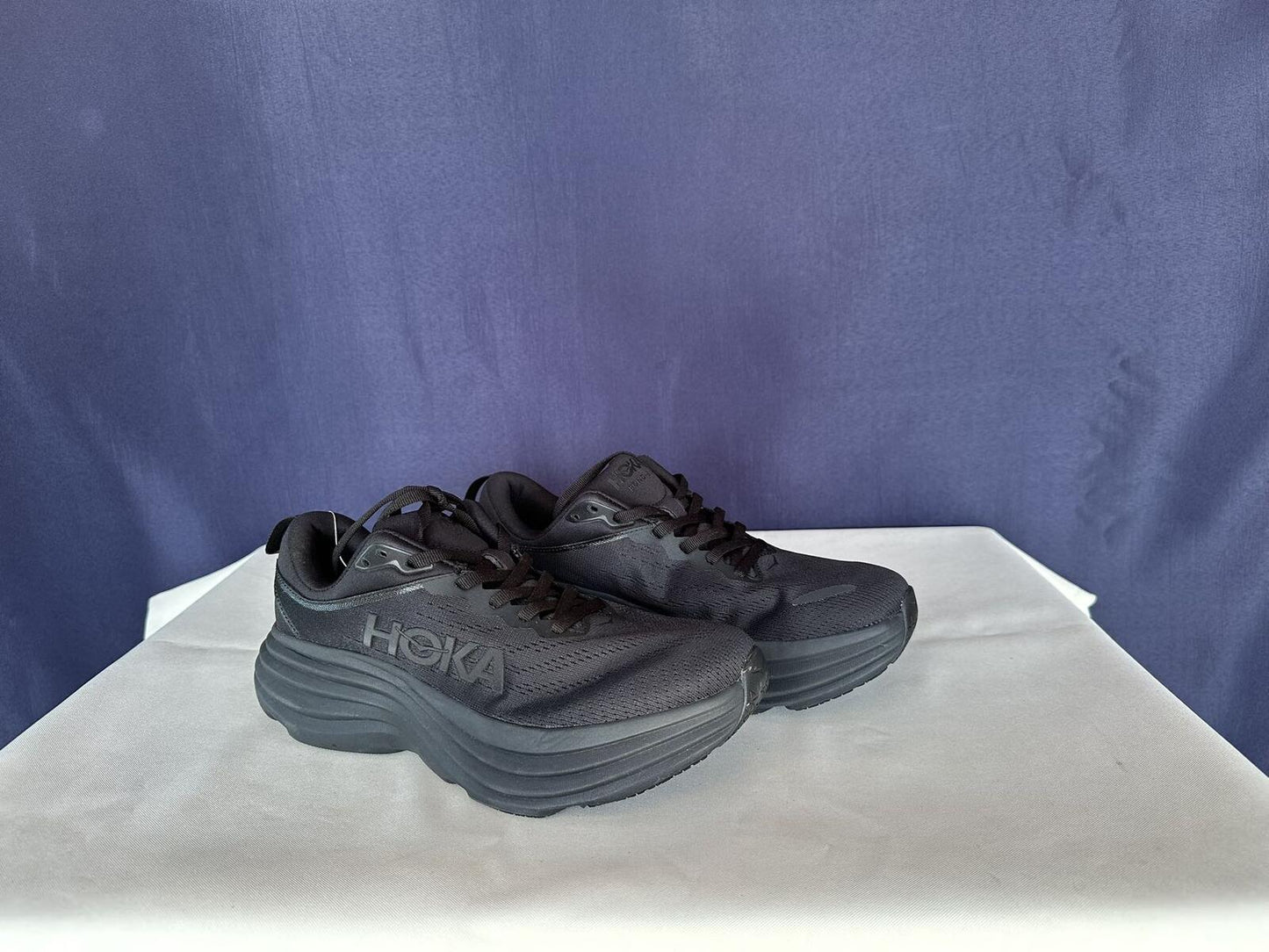 Size 8.5B - Hoka Women Bondi 8 Black Running Shoes Sneakers