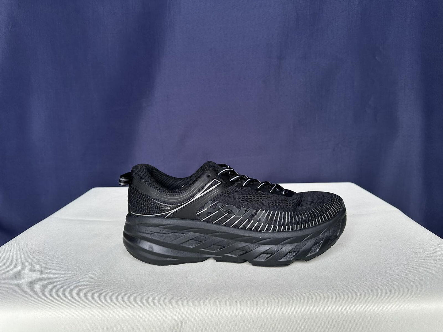 Size 10.5 - Hoka Women Bondi 7 Black Black Running Shoes Sneaker
