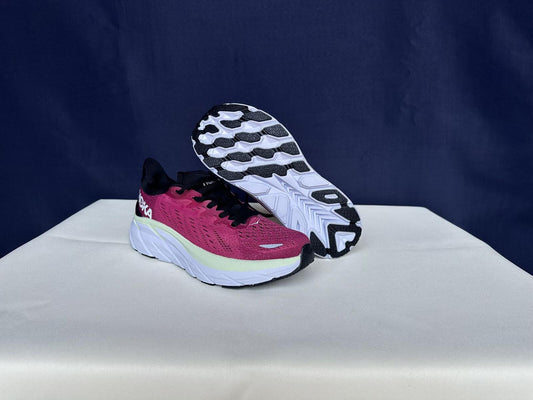 Size 6B- Hoka Women Bondi 8 Ibis Rose Trainer Sneakers Shoes