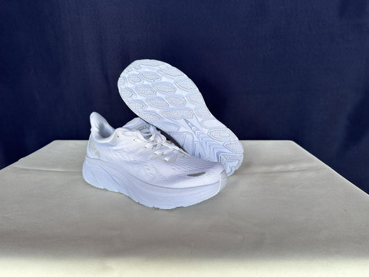 Size 6B - Hoka Women Clifton 8 White/White Run Sneakers Shoes