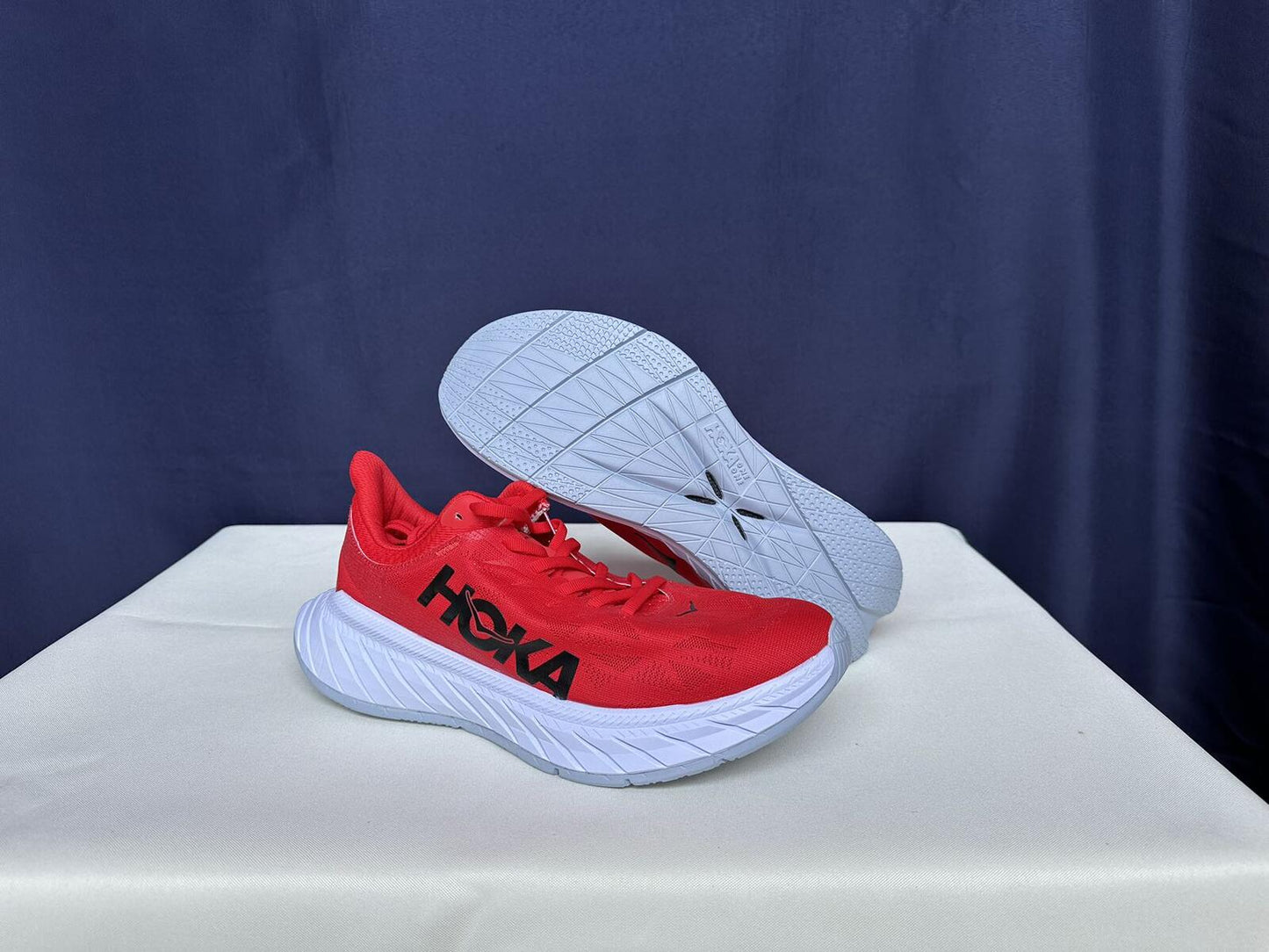 Size 10B - Hoka Women Carbon X 2 Hot Coral/Black Iris Sneakers