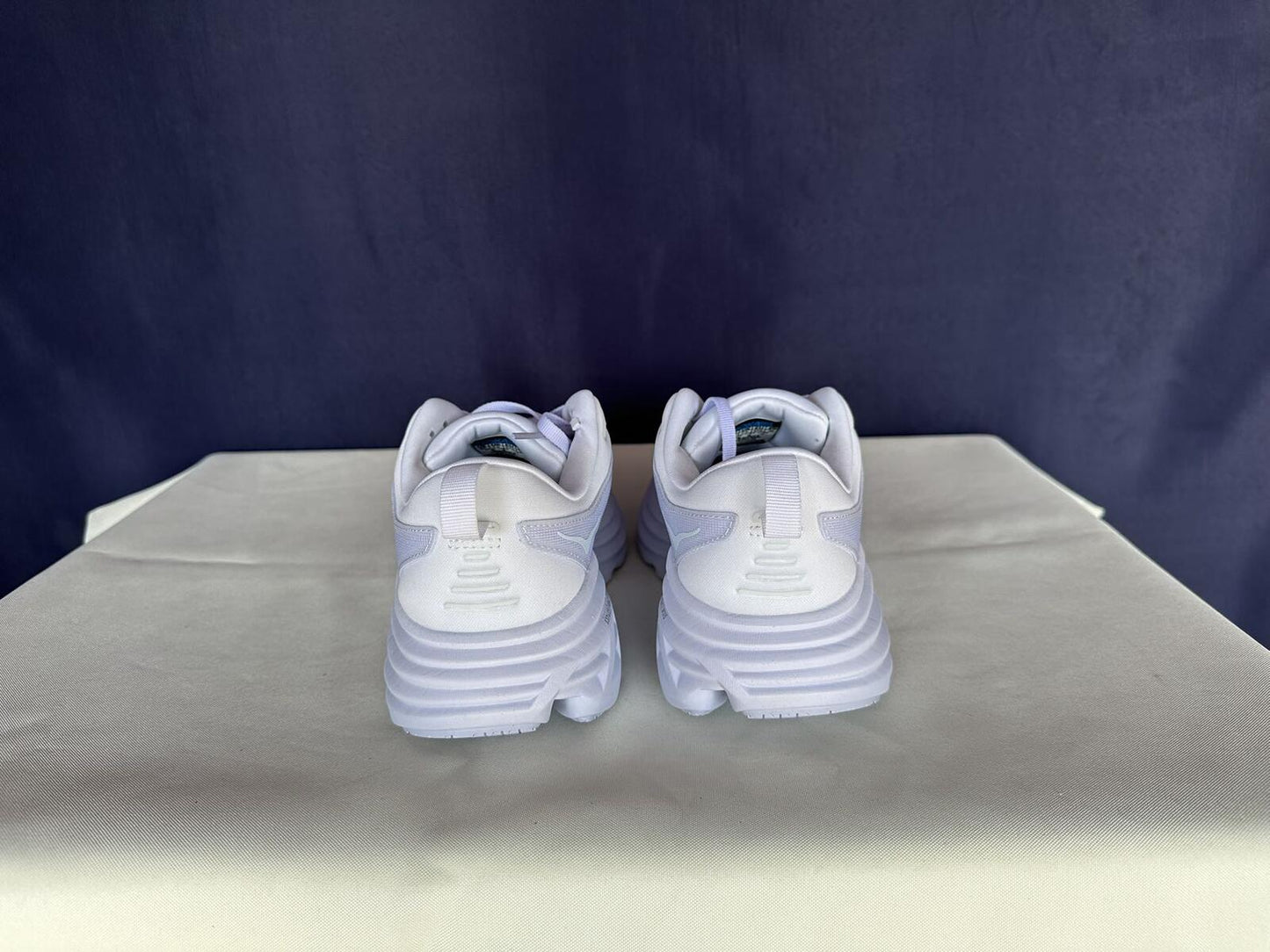 Size 8D - Hoka Men Bondi 8 White/White Mens Sneakers Shoes