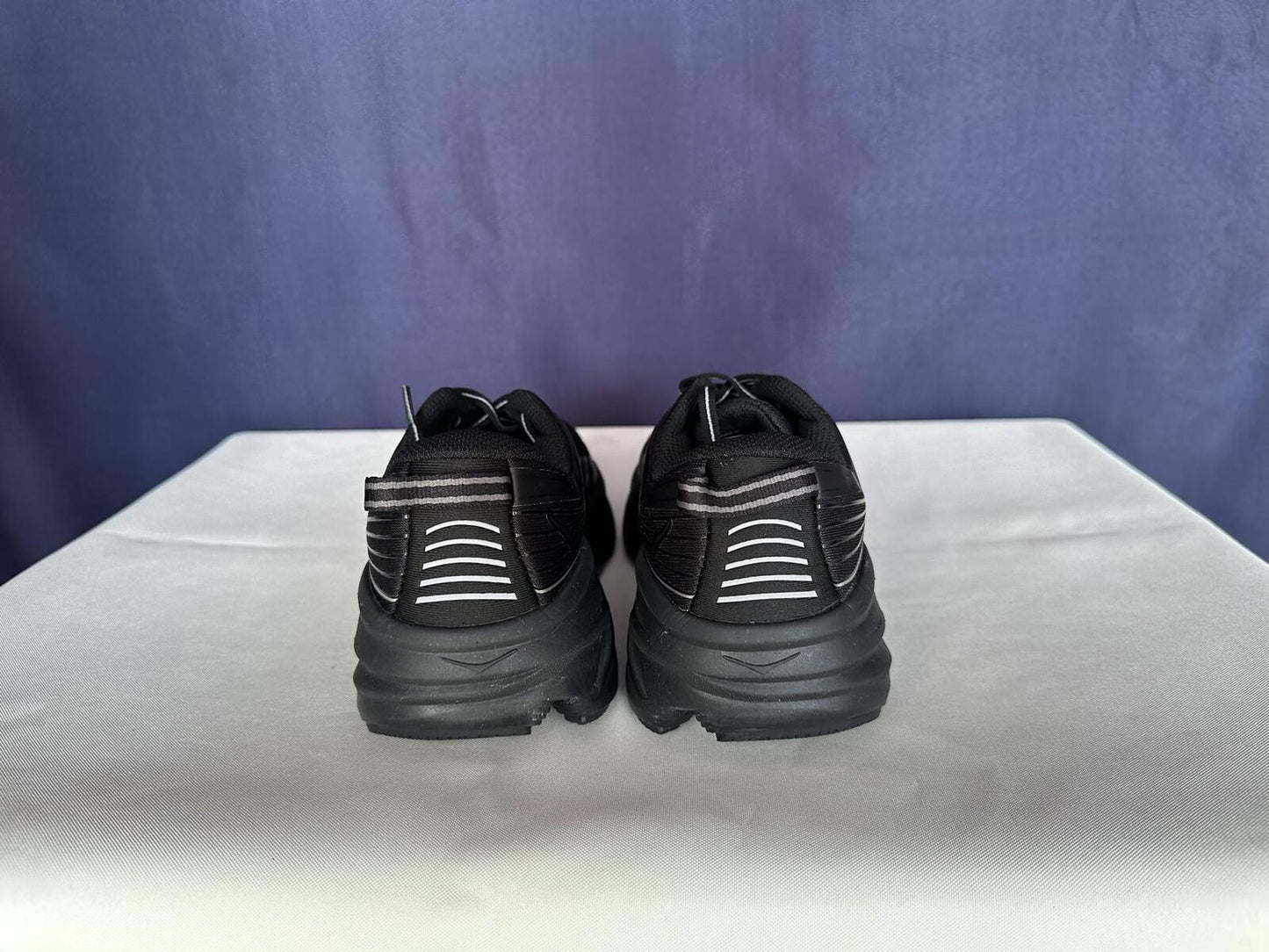 Size 8 - Hoka Women Bondi 7 Black Black Running Shoes Sneakers