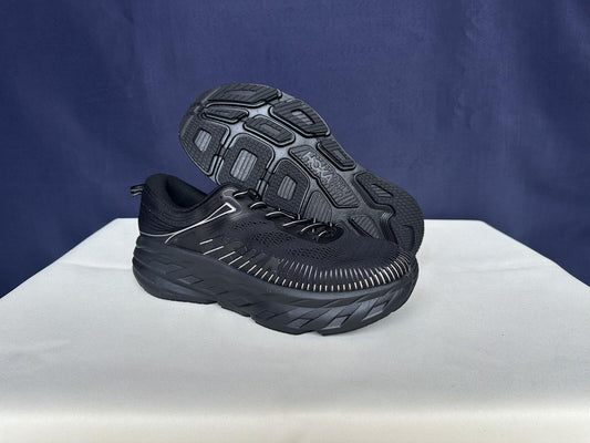 Size 11- Hoka Women Bondi 7 Black Black Running Shoes Sneakers