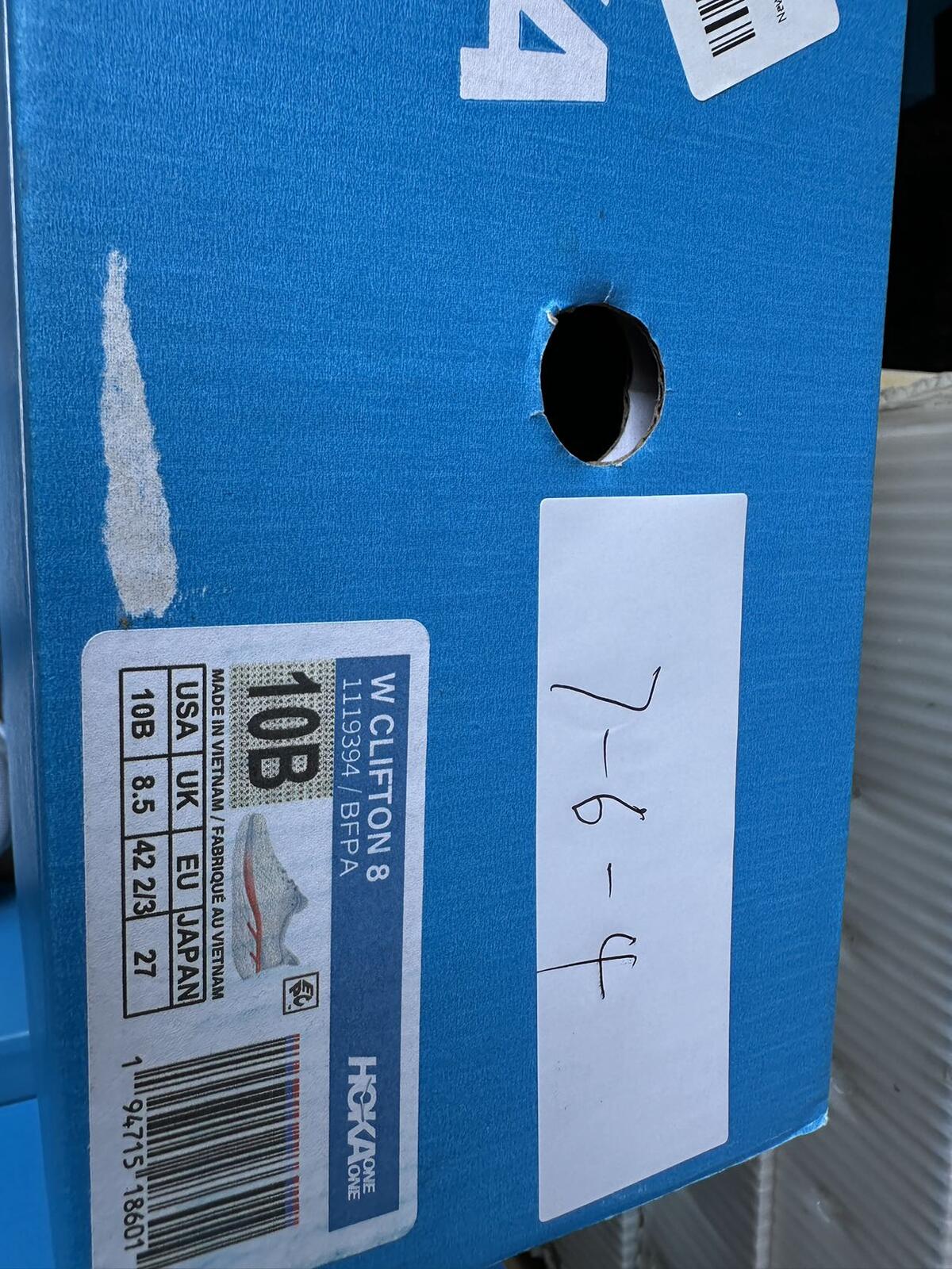 Size 10B - Hoka Women Clifton 8 Blue Fog/Plein Air Sneakers