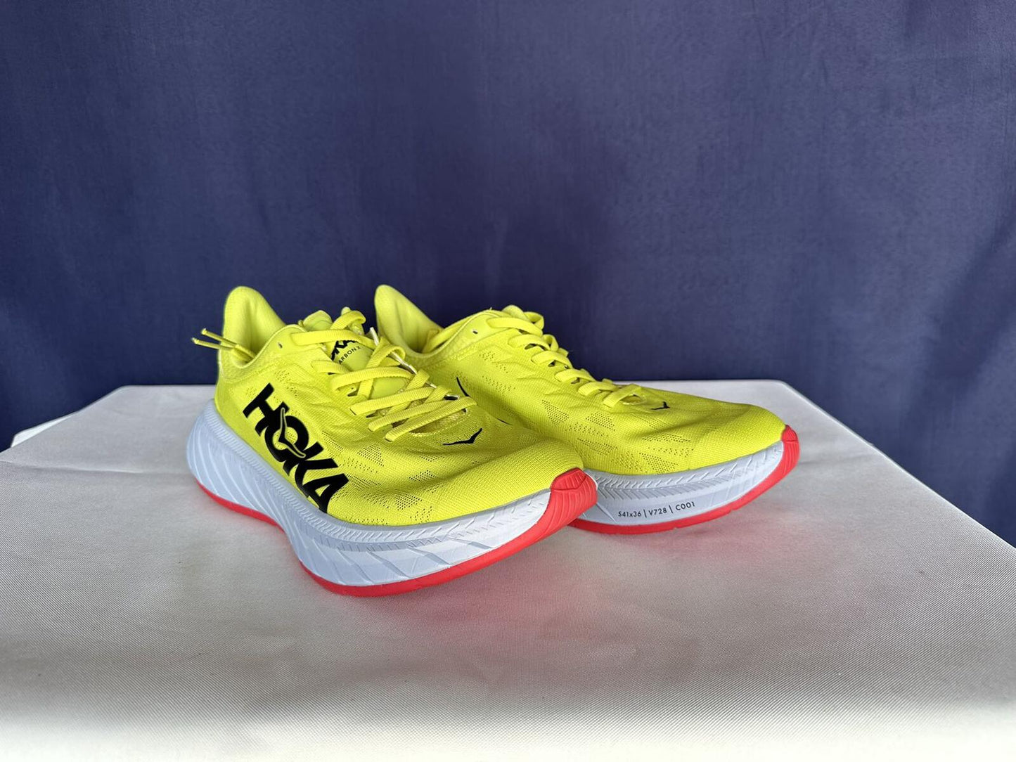 Size 8D -Hoka Men Carbon X 2 Evening Primrose Fiesta Sneakers
