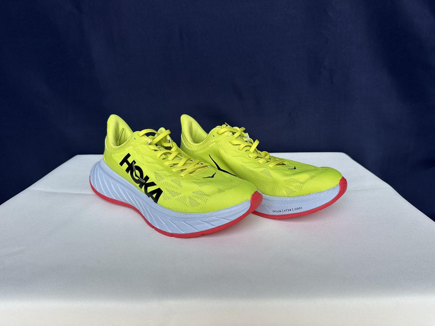 Size 8.5D-Hoka Men Carbon X 2 Evening Primrose Fiesta Sneakers