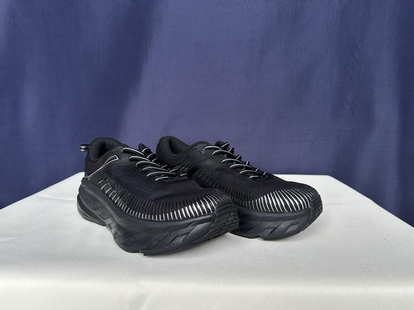Size 10.5 - Hoka Women Bondi 7 Black Black Running Shoes Sneaker