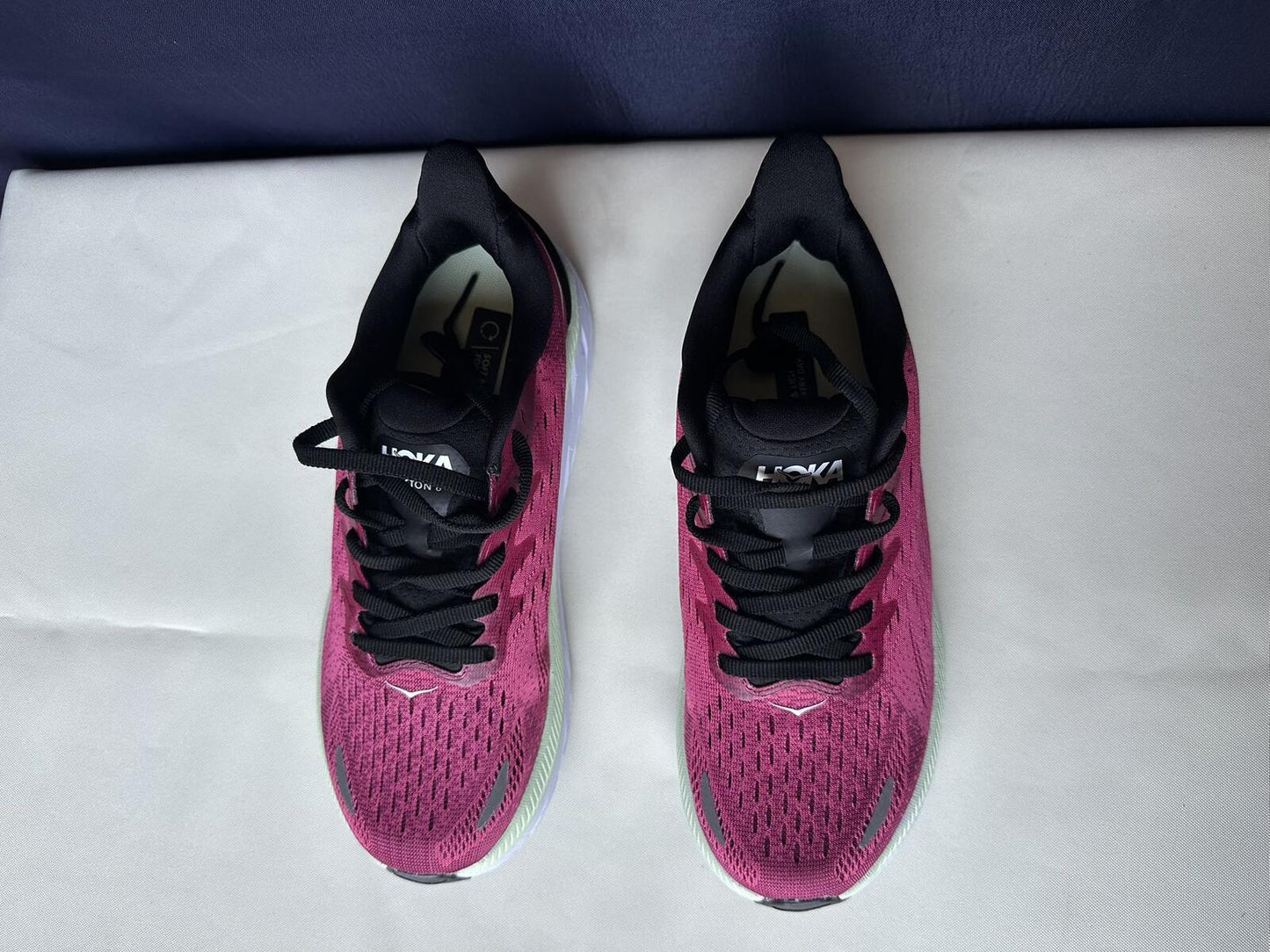 Size 6B- Hoka Women Bondi 8 Ibis Rose Trainer Sneakers Shoes