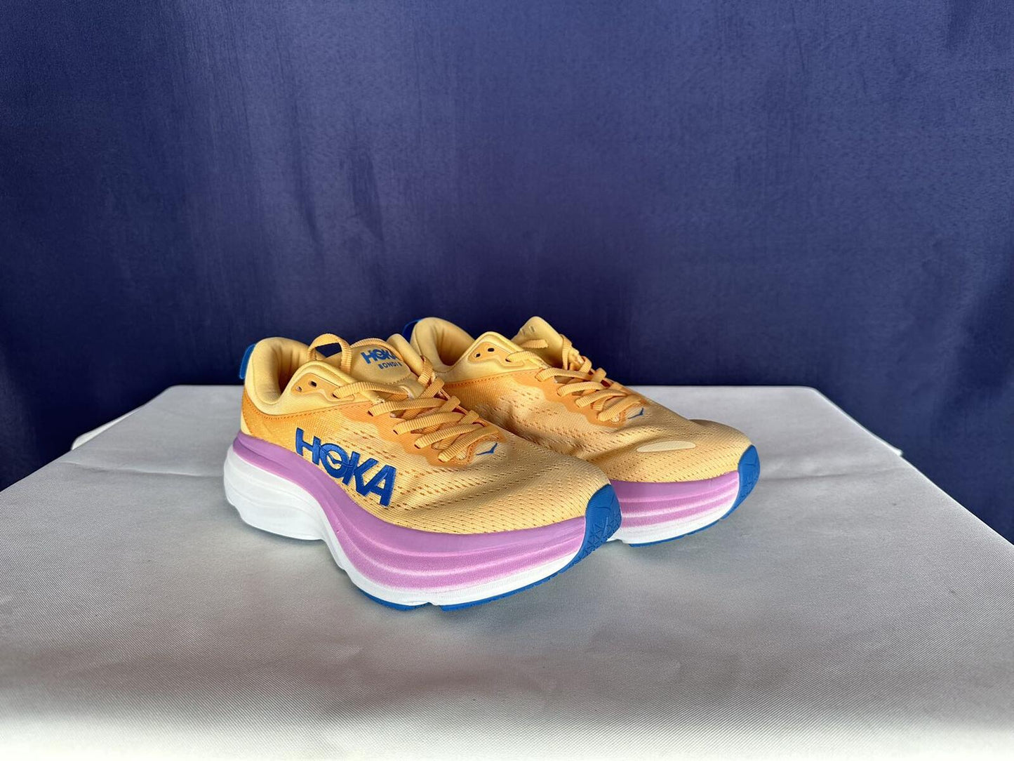 Size 6.5B - Hoka Women Bondi 8 Impala/Cyclamen Sneakers