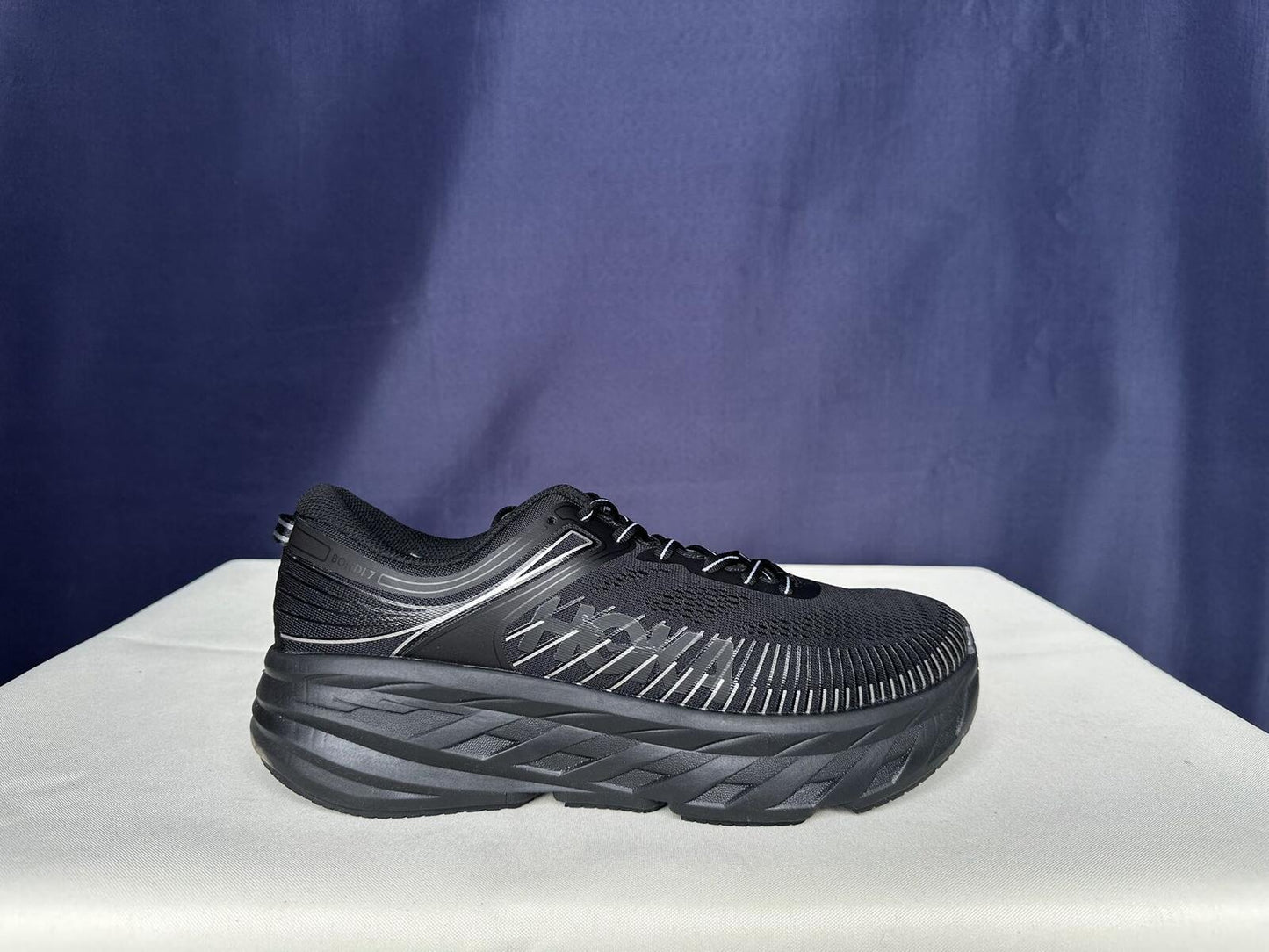 Size 11 - Hoka Women Bondi 7 Black Black Running Shoes Sneakers