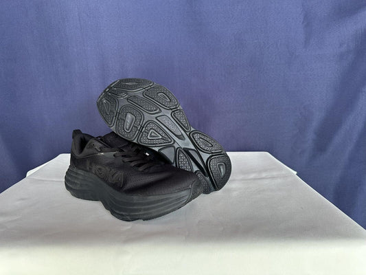 Size 10.5B - Hoka Women Bondi 8 Black Running Shoes Sneakers