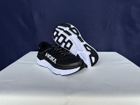 Size 7.5- Hoka Women Bondi 7 Black White Running Shoes Sneaker