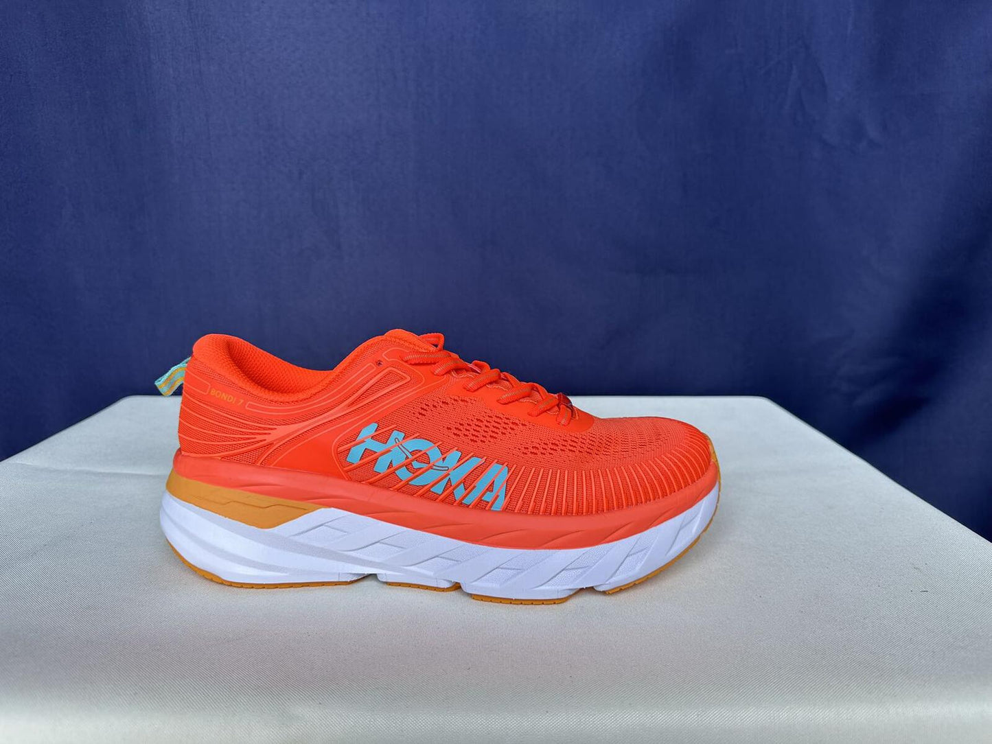 Size 9.5- Hoka Women Bondi 7 Camellia/Coastal Shade Sneakers