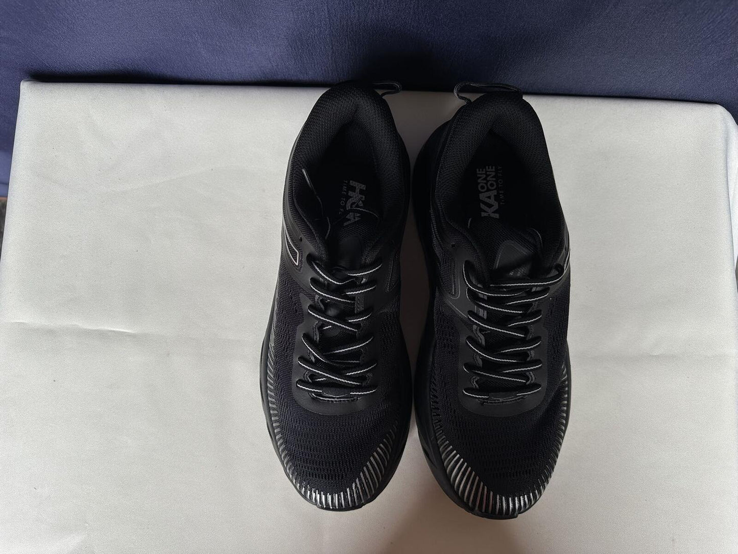 Size 11 - Hoka Women Bondi 7 Black Black Running Shoes Sneakers