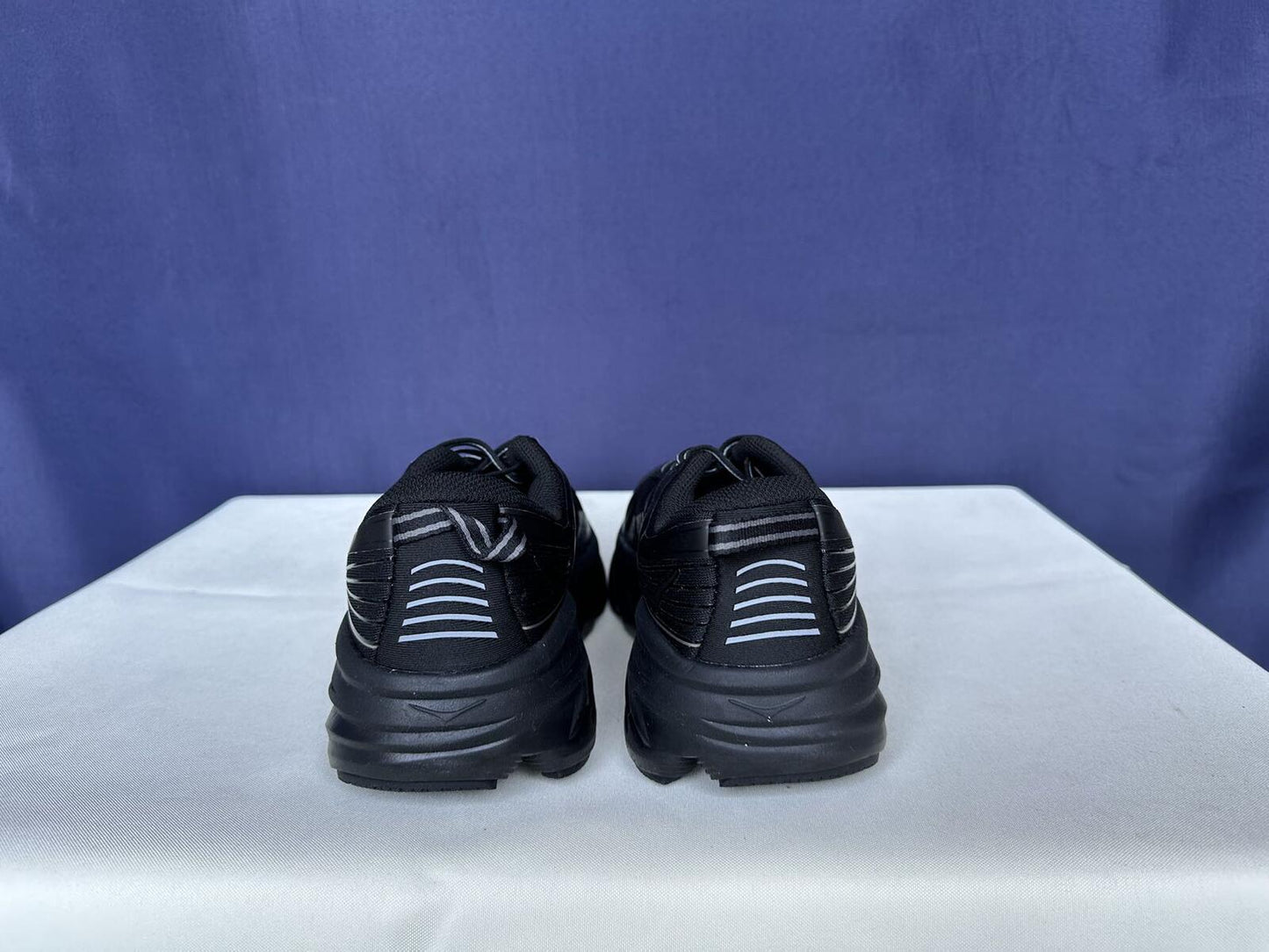 Size 9.5- Hoka Women Bondi 7 Black Black Running Shoes Sneakers