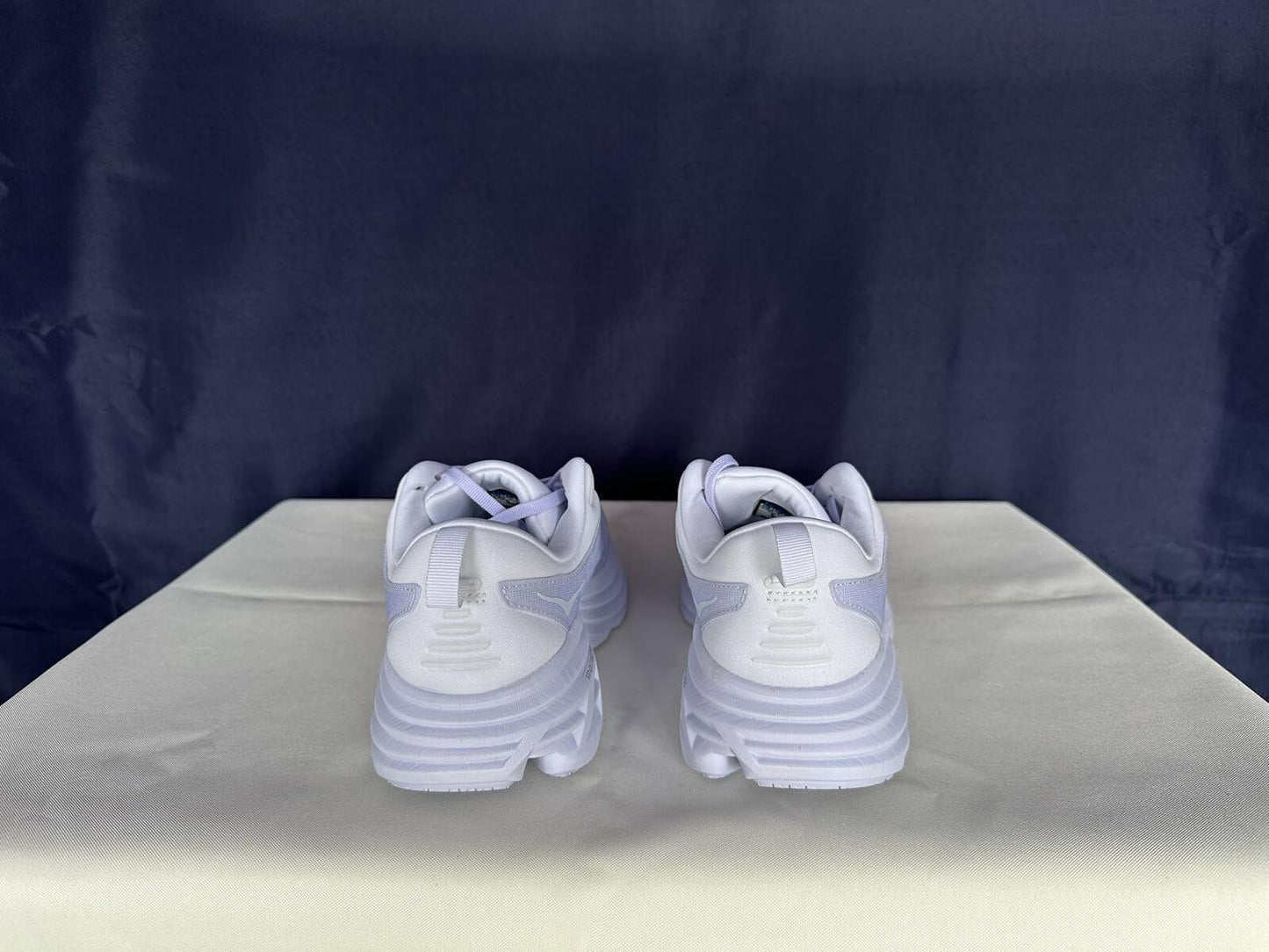 Size 8.5D- Hoka Men Bondi 8 White/White Mens Sneakers Shoes