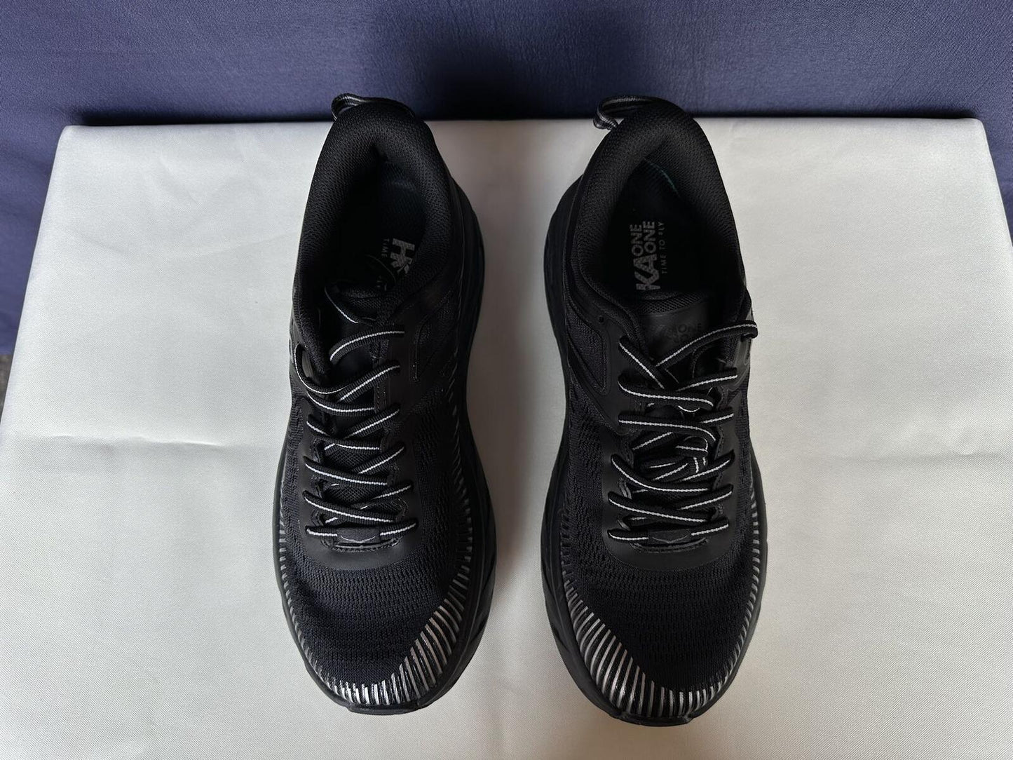 Size 11- Hoka Women Bondi 7 Black Black Running Shoes Sneakers