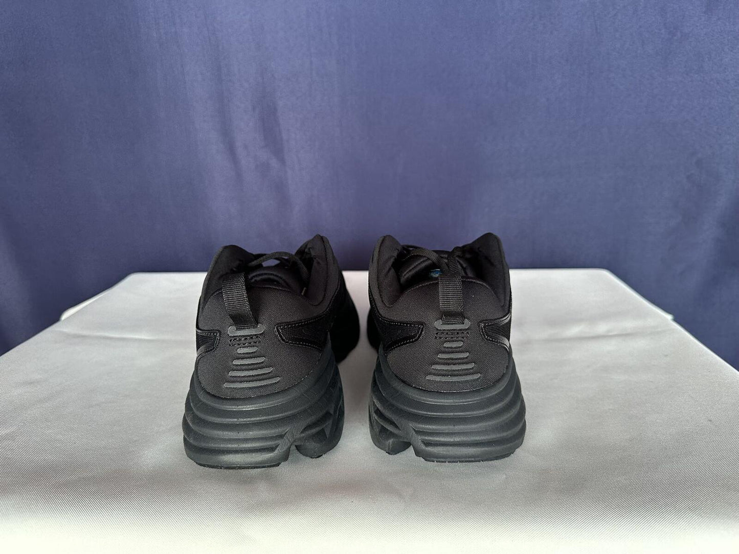 Size 10.5B - Hoka Women Bondi 8 Black Running Shoes Sneakers