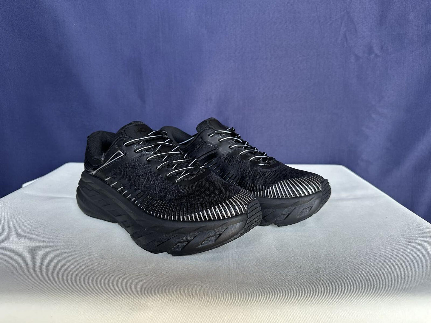 Size 8.5 - Hoka Men Bondi 7 Black Black Running Shoes Sneakers