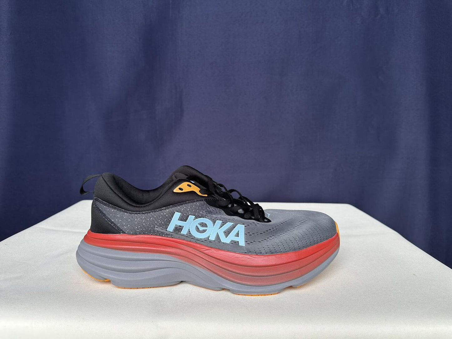 Size 10D - Hoka Men Bondi 8 Anthracite/Castlerock Sneakers