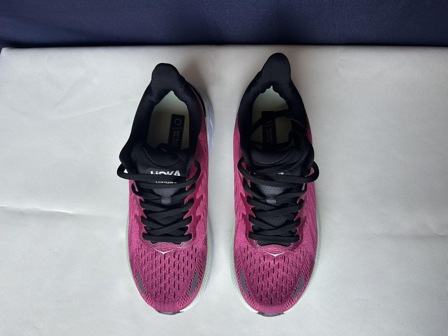 Size 6B- Hoka Women Bondi 8 Ibis Rose Trainer Sneakers Shoes