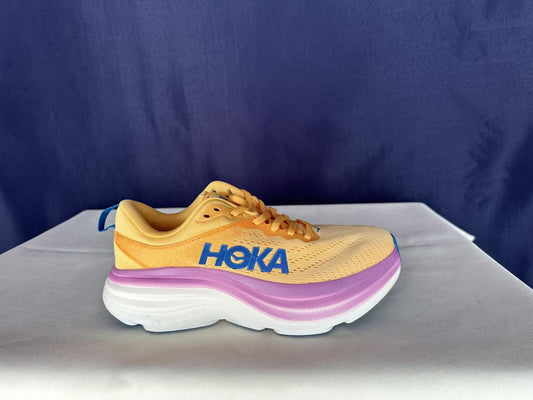 Size 10.5B - Hoka Women Bondi 8 White/White Womens Sneakers Shoes