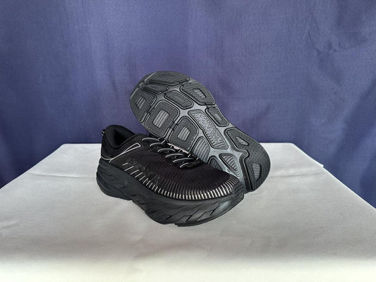 Size 8 - Hoka Women Bondi 7 Black Black Running Shoes Sneakers