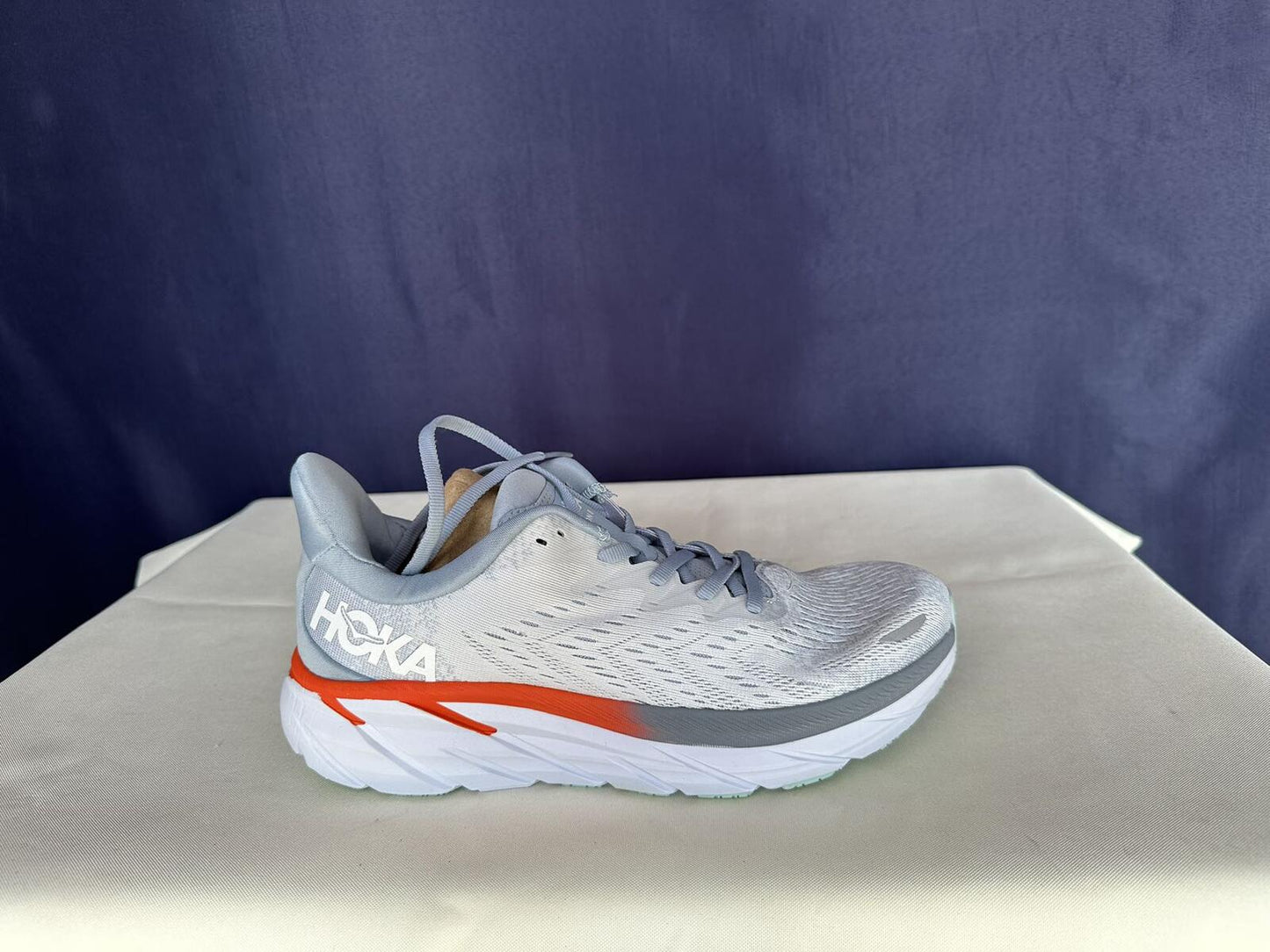 Size 9.5B - Hoka Women Clifton 8 Blue Fog/Plein Air Sneakers