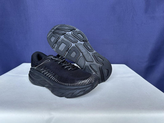 Size 9.5- Hoka Women Bondi 7 Black Black Running Shoes Sneakers
