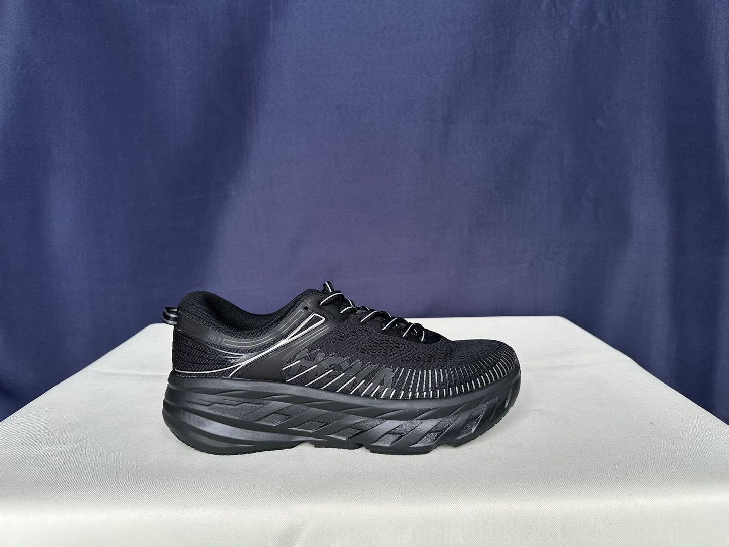 Size 10.5 - Hoka Women Bondi 7 Black Black Running Shoes Sneaker