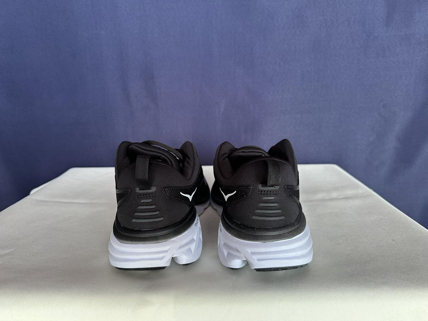 Size 11B - Hoka Women Bondi 8 Black/White Womens Sneakers Shoes