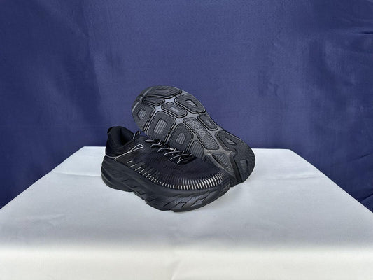 Size 9- Hoka Women Bondi 7 Black Black Running Shoes Sneakers