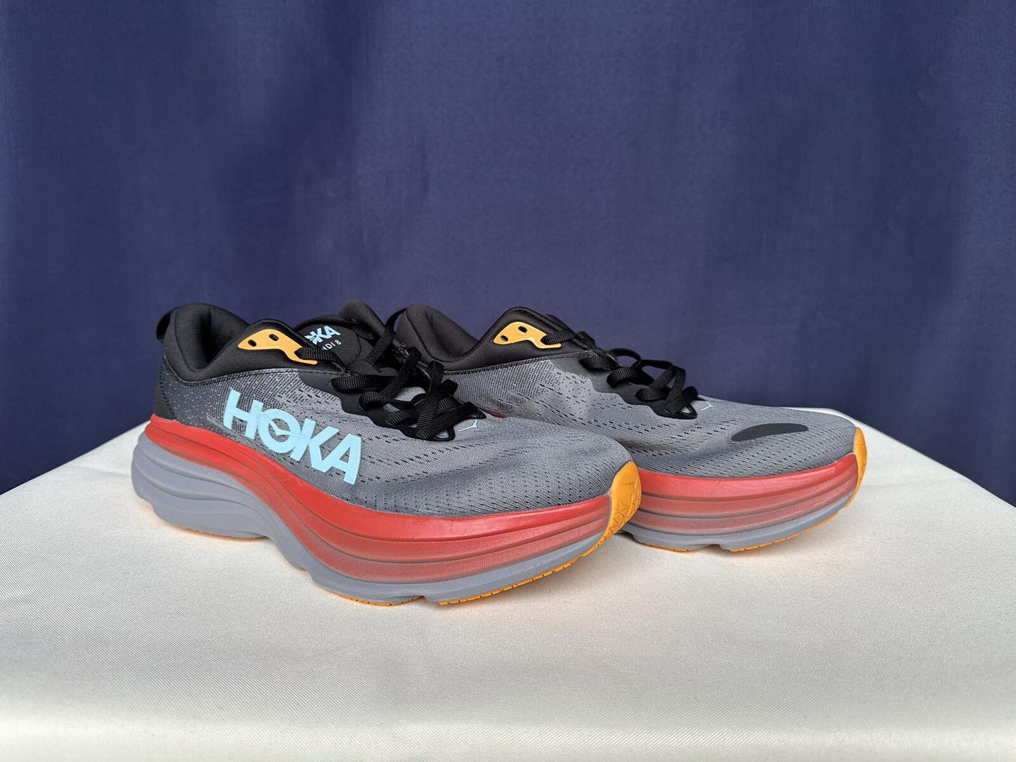 Size 10D - Hoka Men Bondi 8 Anthracite/Castlerock Sneakers