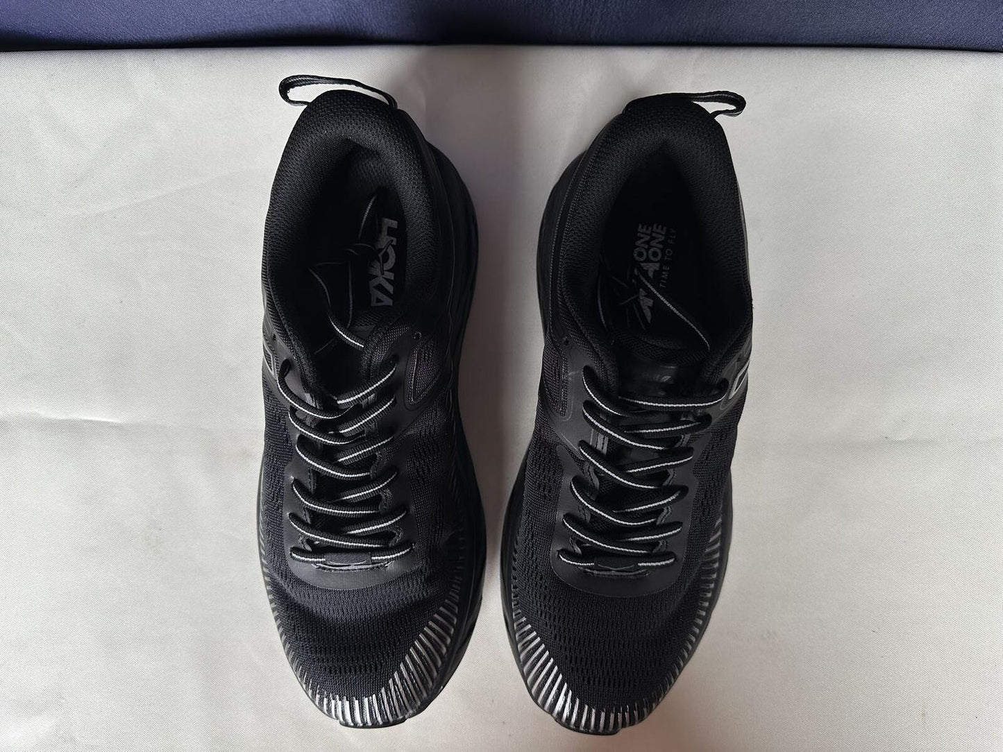 Size 10.5 - Hoka Women Bondi 7 Black Black Running Shoes Sneaker