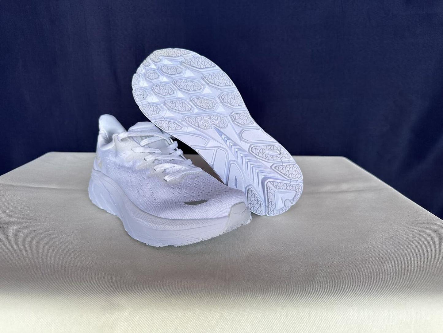 Size 6B - Hoka Women Clifton 8 White/White Run Sneakers Shoes