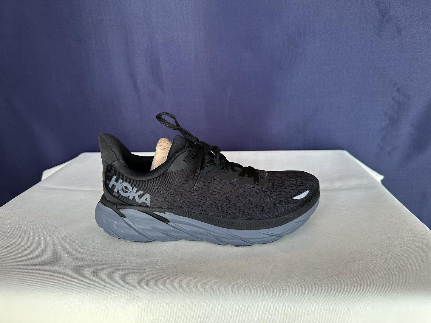 Size 6B - Hoka Women Bondi 8 Black Running Shoes Sneakers
