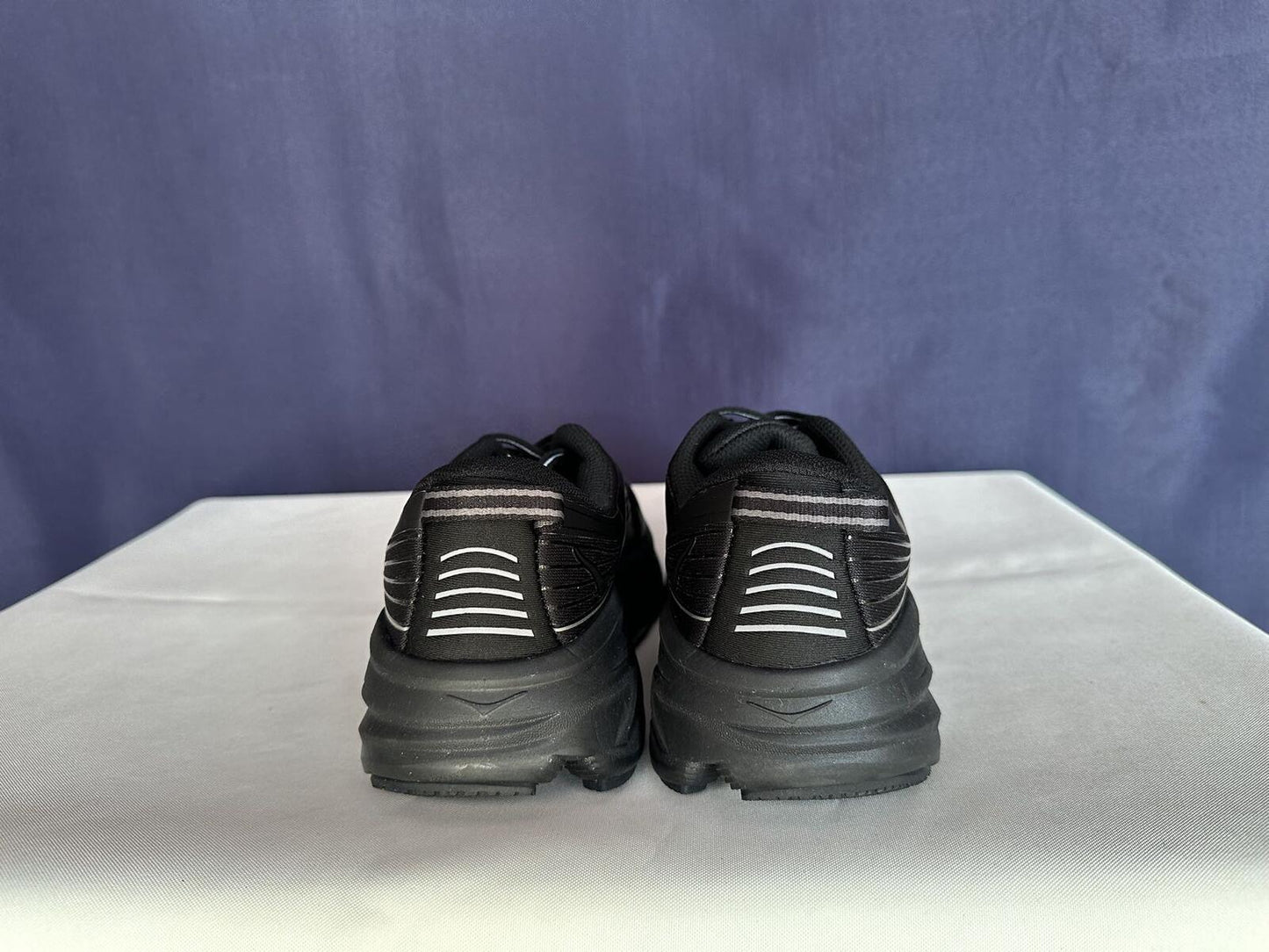 Size 8 - Hoka Women Bondi 7 Black Black Running Shoes Sneakers