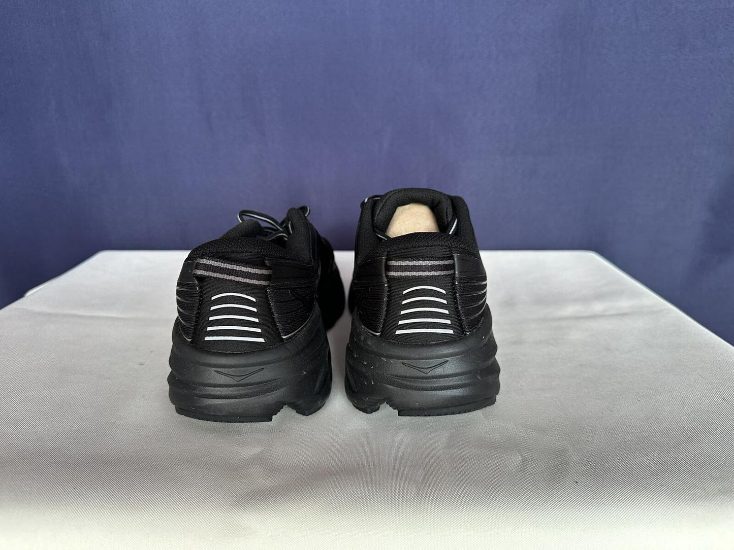 Size 8.5 - Hoka Men Bondi 7 Black Black Running Shoes Sneakers